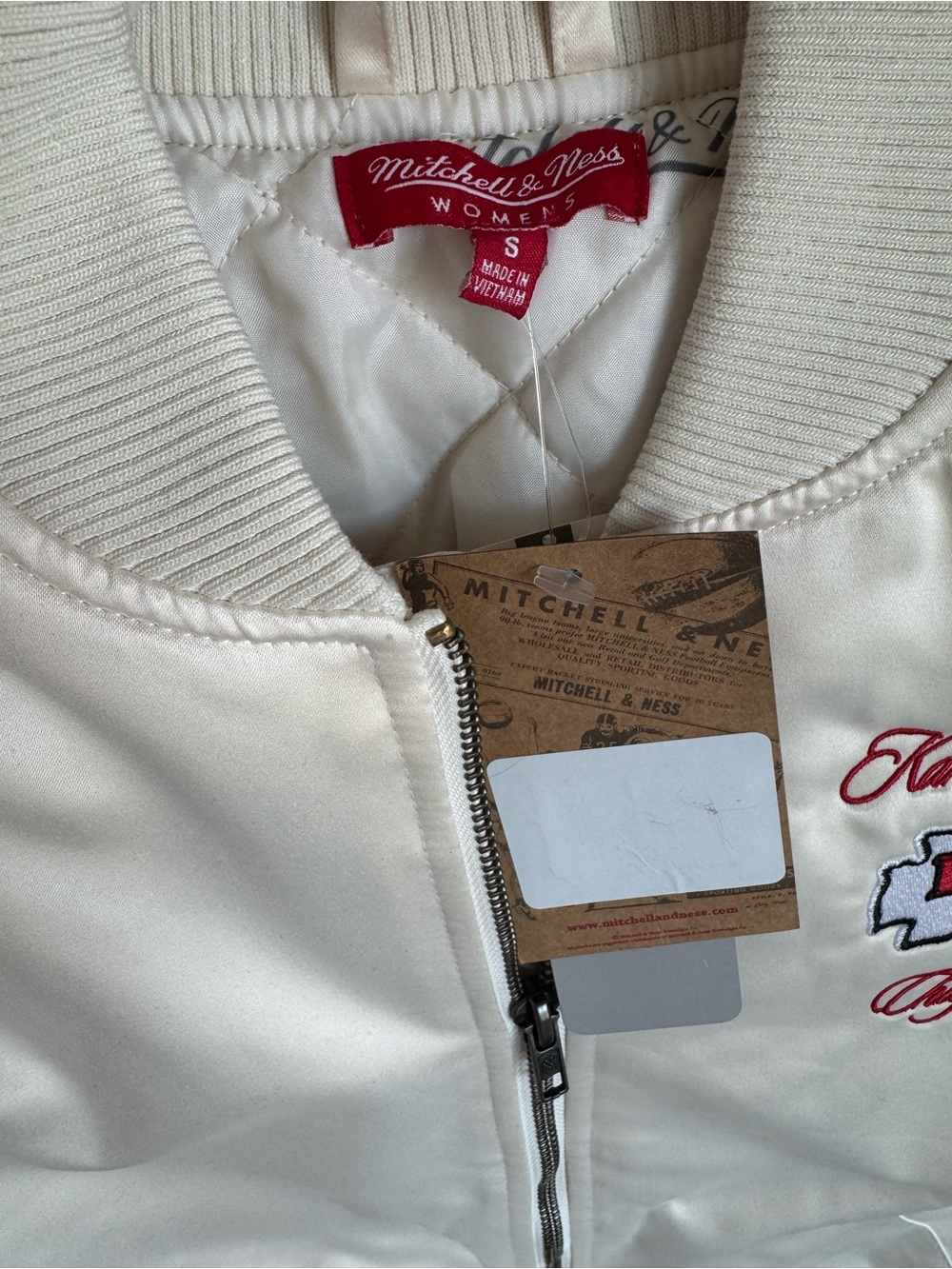 NWT Mitchell & Ness Cheifs Women's Bomber Jacket - Picture 6 of 9